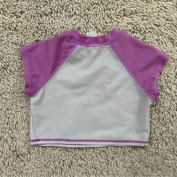 Girls’ ‘Make a Splash’ Mermaid Rashguard Swim Top - Picture 5 of 5
